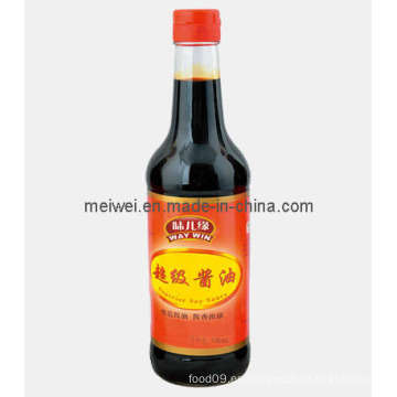 Venta al por mayor 500ml de salsa de soja oscuro